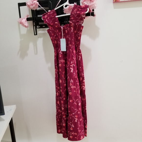The Ellie Nap Dress Burgundy XS - Picture 5 of 8